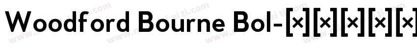 Woodford Bourne Bol字体转换